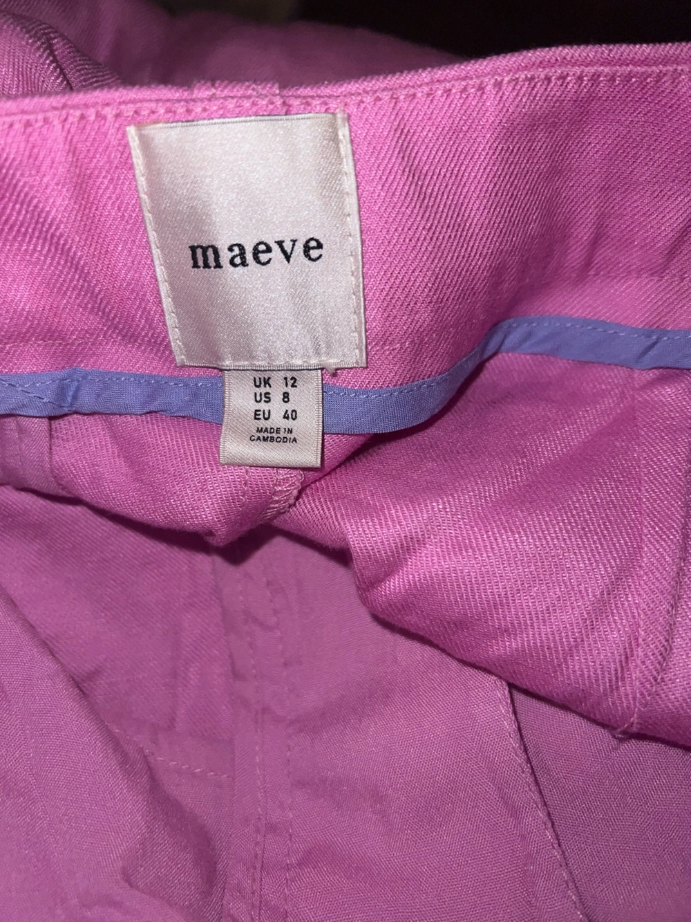 Maeve High-Waist Pink Tailored Shorts - Picture 7 of 7